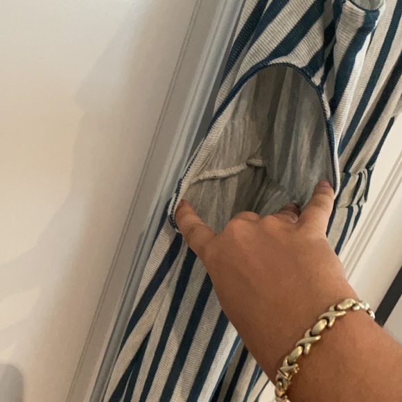 Pull&bear striped jumpsuit - Picture 2 of 4